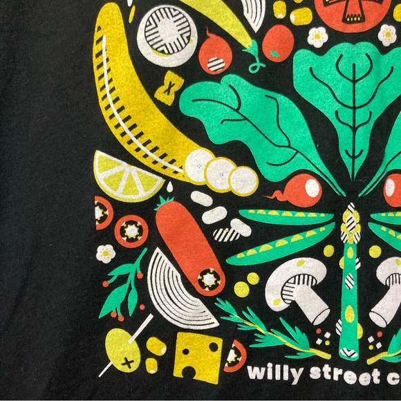 Willy Street Co-Op Madison Wisconsin Grocery Sz L Vegetable Organic T Shirt Tee - Picture 7 of 13